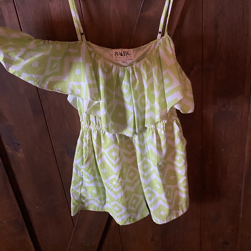 Gorgeous lime green romper